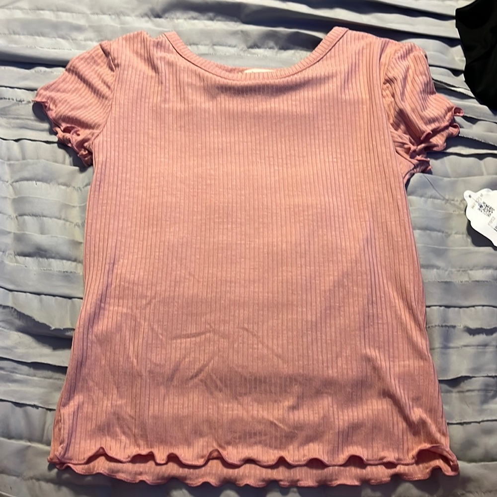 Altard State Pink Ribbed Shirt